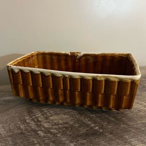 Vintage Cookson Pottery Tiered Rectangular Planter Drip Glaze CP 339 USA